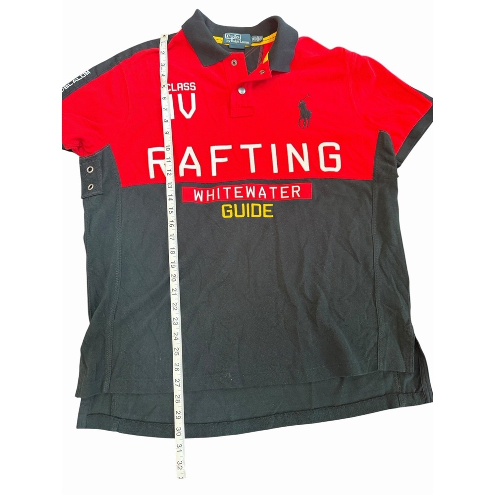 Polo Ralph Lauren Big Pony Polo Shirt Whitewater Rafting Guide Mens XL Nautical - Picture 9 of 10
